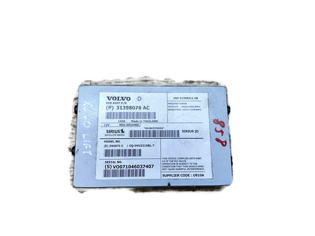 VOLVO XC60 LIFT MODUŁ TUNER NAWIGACJI GPS 31398076 AC